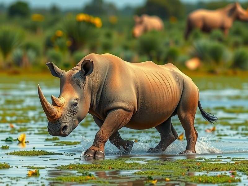 Rhino Wetland Wanderer Game Cover